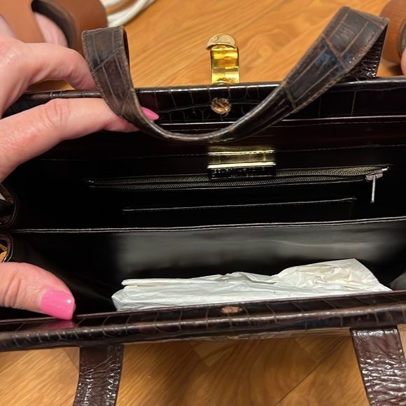 Vintage Stuart Weitzman Art Deco faux croc purse - Picture 4 of 4